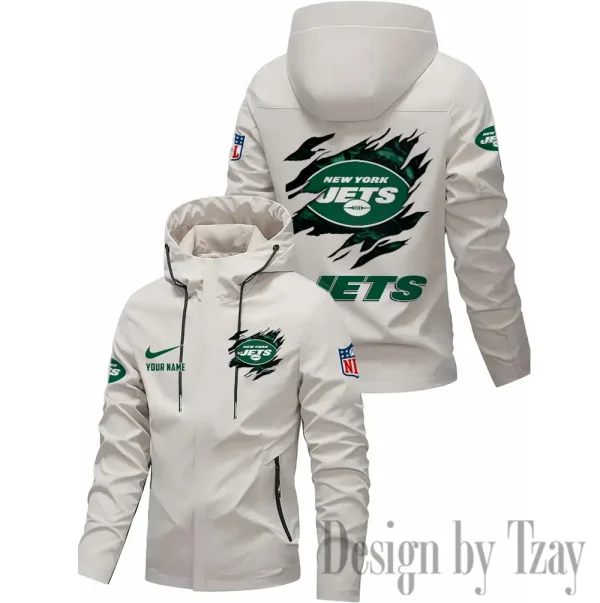 New York Jets Motorcycle Riding Windbreaker Four Seasons Windproof SPTMRWFSW025 - Image 2