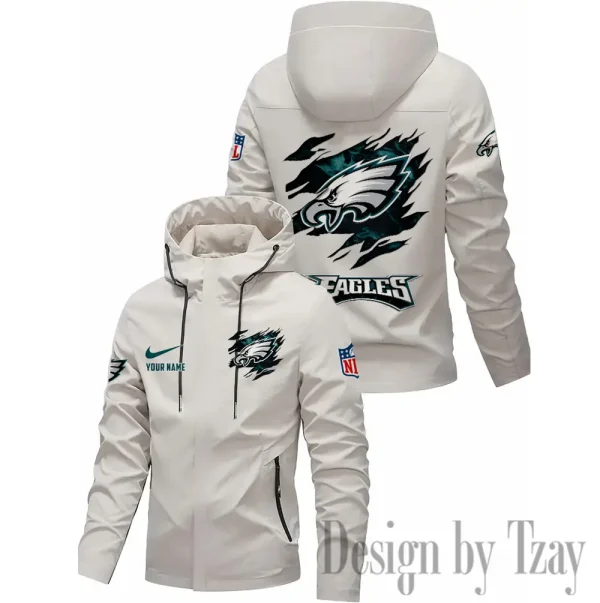 Philadelphia Eagles Motorcycle Riding Windbreaker Four Seasons Windproof SPTMRWFSW026 - Image 3