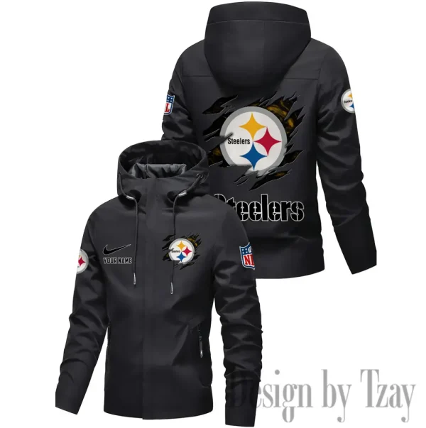 Pittsburgh Steelers Motorcycle Riding Windbreaker Four Seasons Windproof SPTMRWFSW027 - Image 2