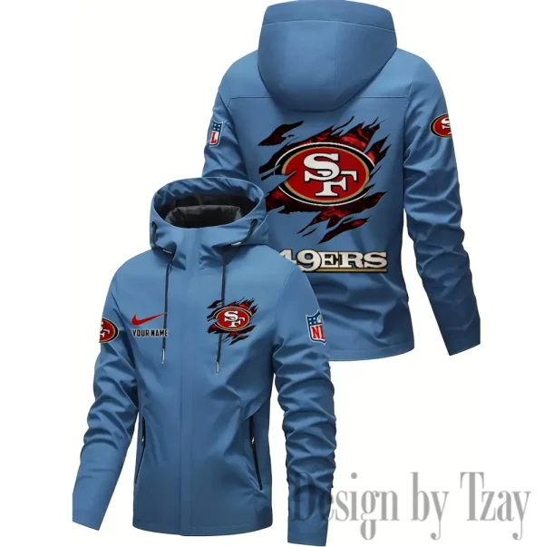 San Francisco 49ers Motorcycle Riding Windbreaker Four Seasons Windproof SPTMRWFSW028