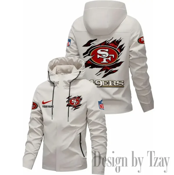 San Francisco 49ers Motorcycle Riding Windbreaker Four Seasons Windproof SPTMRWFSW028 - Image 2