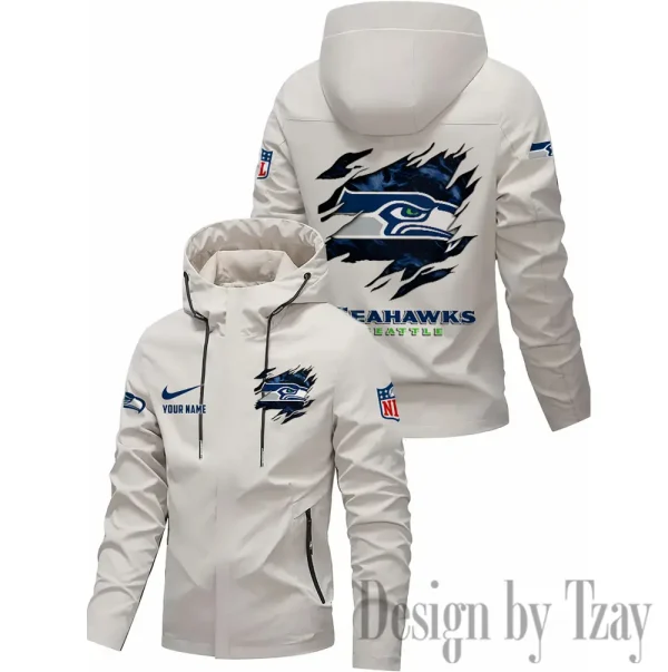 Seattle Seahawks Motorcycle Riding Windbreaker Four Seasons Windproof SPTMRWFSW029 - Image 2