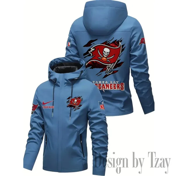 Tampa Bay Buccaneers Motorcycle Riding Windbreaker Four Seasons Windproof SPTMRWFSW030 - Image 2