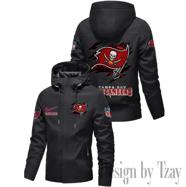 Tampa Bay Buccaneers Motorcycle Riding Windbreaker Four Seasons Windproof SPTMRWFSW030 - Image 3