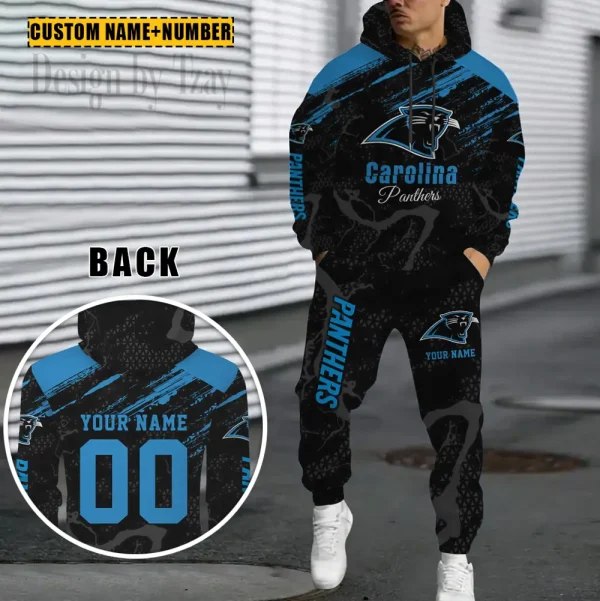 Carolina Panthers Combo Hoodie And Sweatpants Gift For Fan AZHD1054