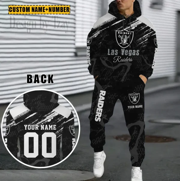 Las Vegas Raiders Combo Hoodie And Sweatpants Gift For Fan AZHD1066