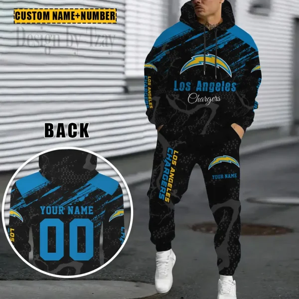 Los Angeles Chargers Combo Hoodie And Sweatpants Gift For Fan AZHD1067