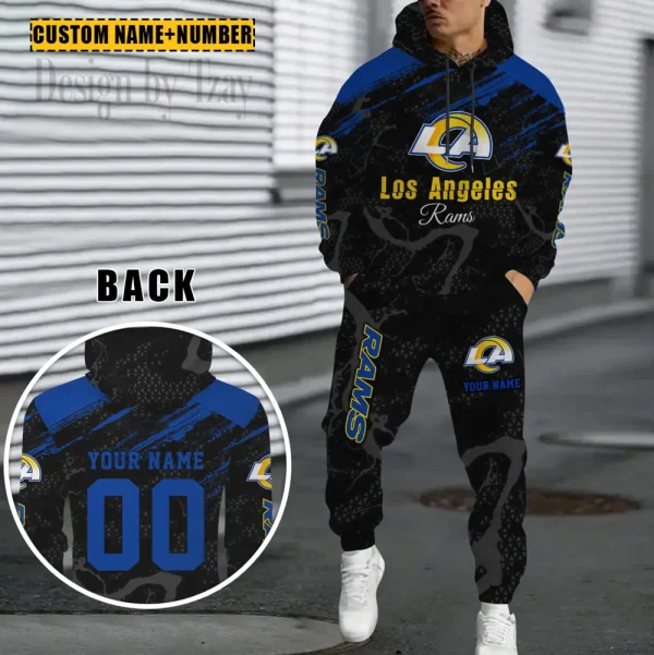 Los Angeles Rams Combo Hoodie And Sweatpants Gift For Fan AZHD1068