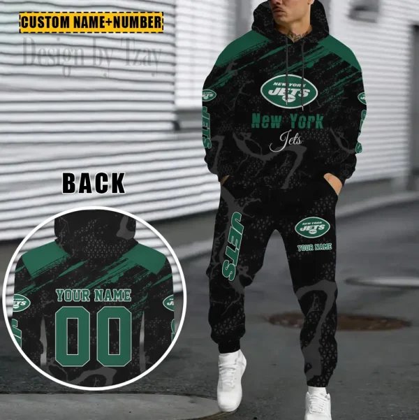 New York Jets Combo Hoodie And Sweatpants Gift For Fan AZHD1074