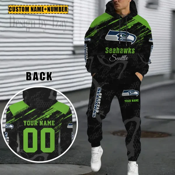 Seattle Seahawks Combo Hoodie And Sweatpants Gift For Fan AZHD1078