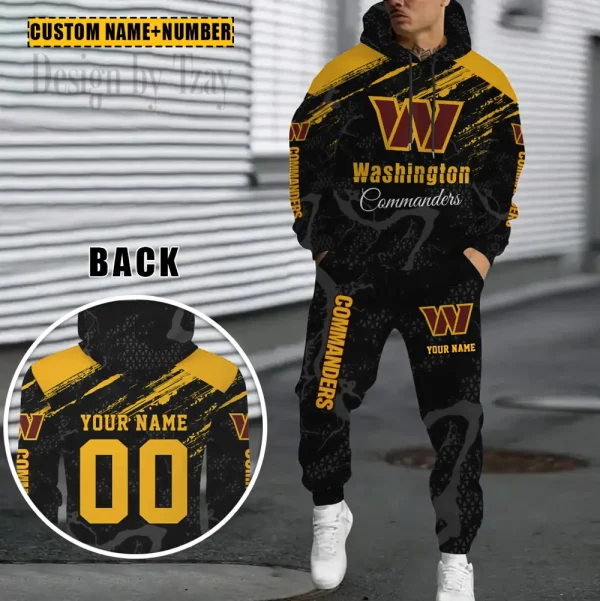 Washington Commanders Combo Hoodie And Sweatpants Gift For Fan AZHD1081