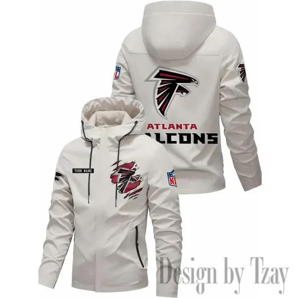 Atlanta Falcons Motorcycle Riding Windbreaker Four Seasons Windproof SPTMRWFSW034