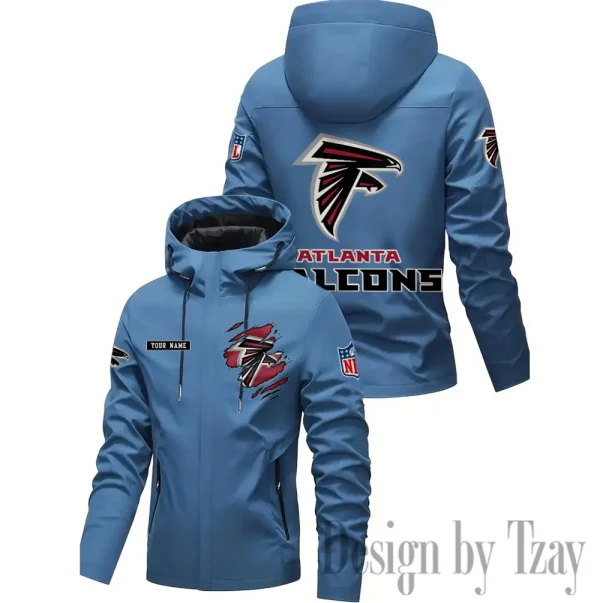 Atlanta Falcons Motorcycle Riding Windbreaker Four Seasons Windproof SPTMRWFSW034 - Image 2