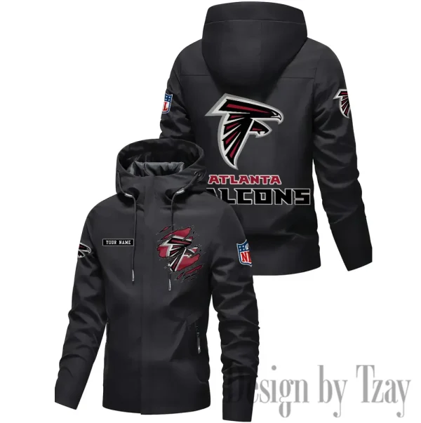 Atlanta Falcons Motorcycle Riding Windbreaker Four Seasons Windproof SPTMRWFSW034 - Image 3