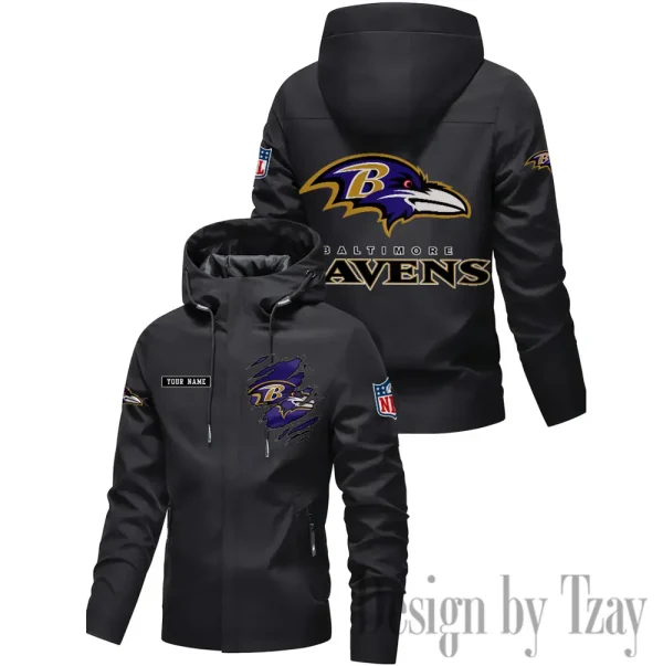 Baltimore Ravens Motorcycle Riding Windbreaker Four Seasons Windproof SPTMRWFSW035