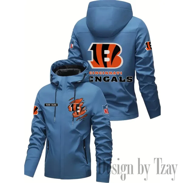 Cincinnati Bengals Motorcycle Riding Windbreaker Four Seasons Windproof SPTMRWFSW039