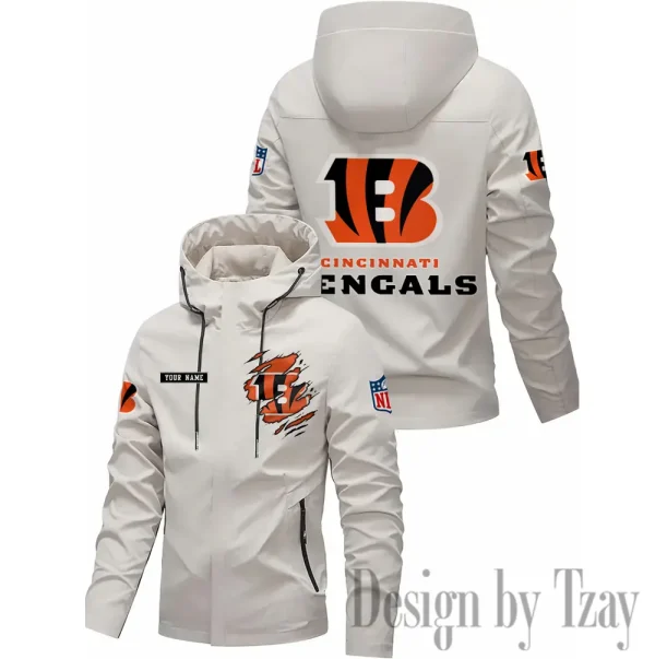 Cincinnati Bengals Motorcycle Riding Windbreaker Four Seasons Windproof SPTMRWFSW039 - Image 3