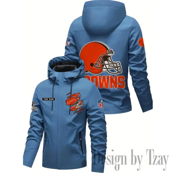 Cleveland Browns Motorcycle Riding Windbreaker Four Seasons Windproof SPTMRWFSW040