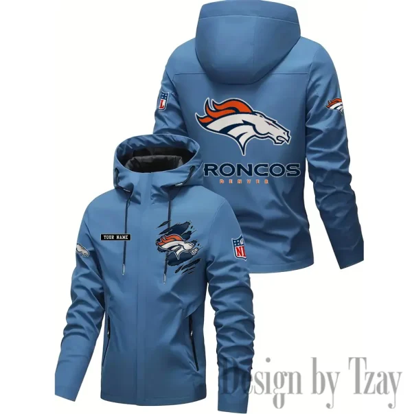 Denver Broncos Motorcycle Riding Windbreaker Four Seasons Windproof SPTMRWFSW042