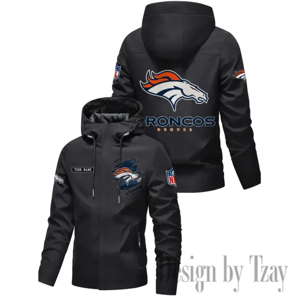 Denver Broncos Motorcycle Riding Windbreaker Four Seasons Windproof SPTMRWFSW042 - Image 3
