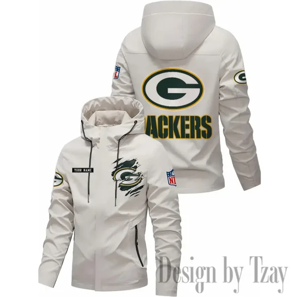 Green Bay Packers Motorcycle Riding Windbreaker Four Seasons Windproof SPTMRWFSW044