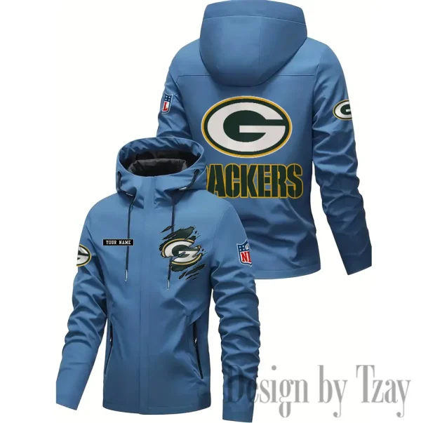 Green Bay Packers Motorcycle Riding Windbreaker Four Seasons Windproof SPTMRWFSW044 - Image 2