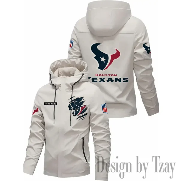 Houston Texans Motorcycle Riding Windbreaker Four Seasons Windproof SPTMRWFSW045