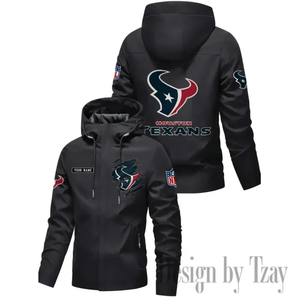 Houston Texans Motorcycle Riding Windbreaker Four Seasons Windproof SPTMRWFSW045 - Image 2