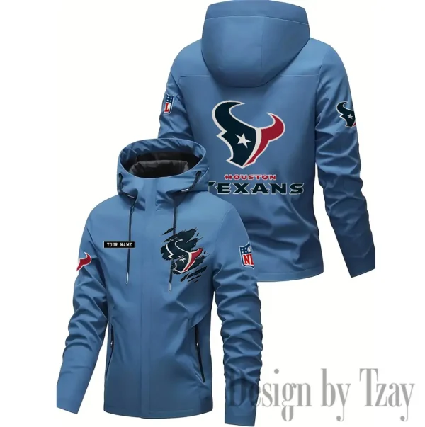 Houston Texans Motorcycle Riding Windbreaker Four Seasons Windproof SPTMRWFSW045 - Image 3