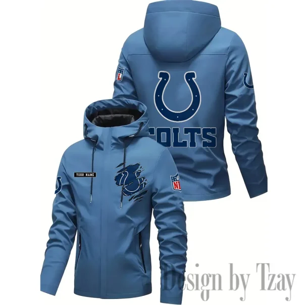 Indianapolis Colts Motorcycle Riding Windbreaker Four Seasons Windproof SPTMRWFSW046 - Image 2