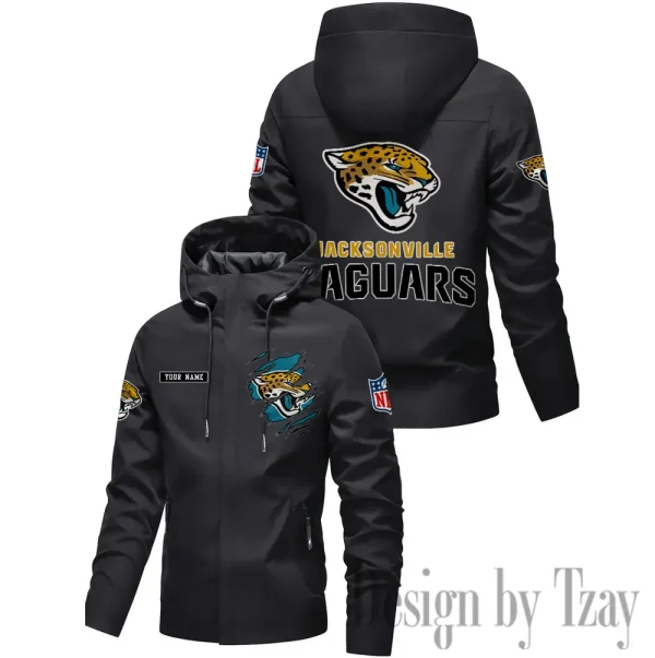 Jacksonville Jaguars Motorcycle Riding Windbreaker Four Seasons Windproof SPTMRWFSW047 - Image 2