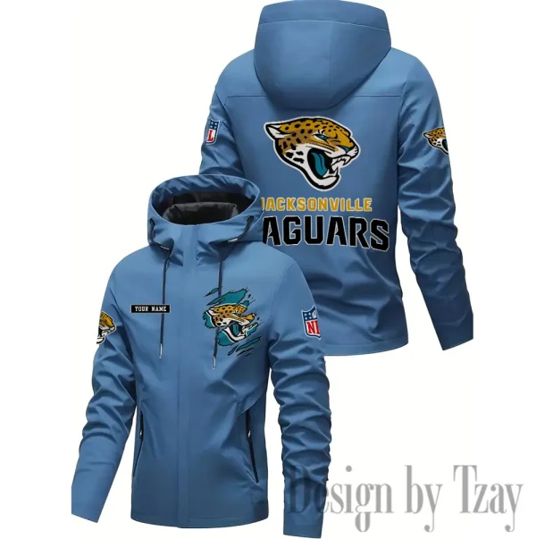 Jacksonville Jaguars Motorcycle Riding Windbreaker Four Seasons Windproof SPTMRWFSW047 - Image 3