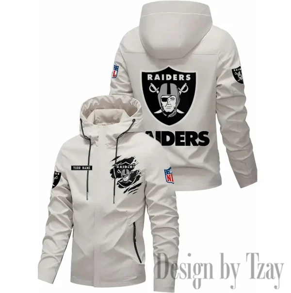 Las Vegas Raiders Motorcycle Riding Windbreaker Four Seasons Windproof SPTMRWFSW049 - Image 3