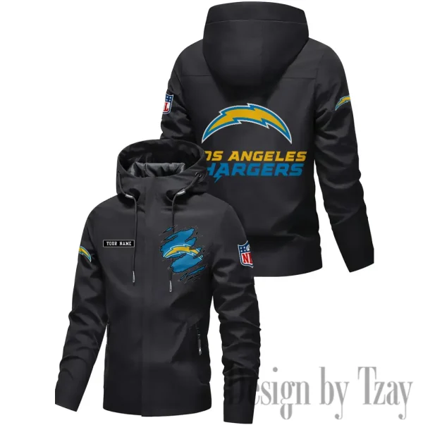 Los Angeles Chargers Motorcycle Riding Windbreaker Four Seasons Windproof SPTMRWFSW050