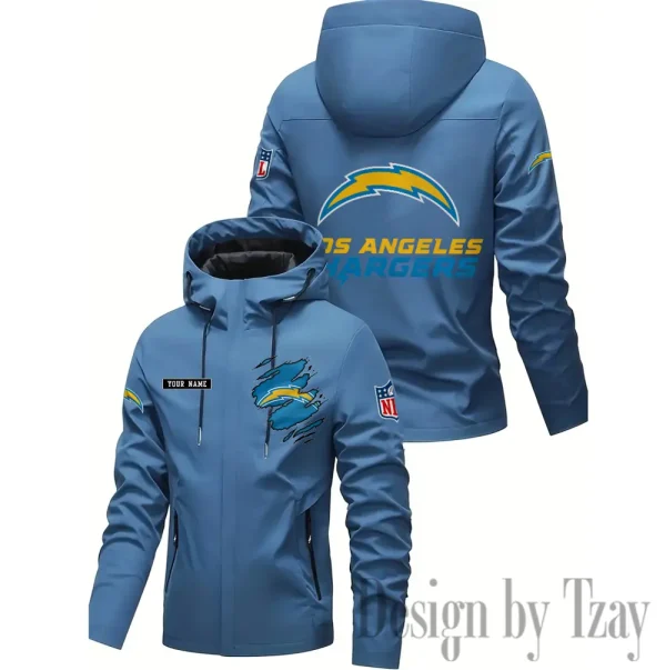 Los Angeles Chargers Motorcycle Riding Windbreaker Four Seasons Windproof SPTMRWFSW050 - Image 2