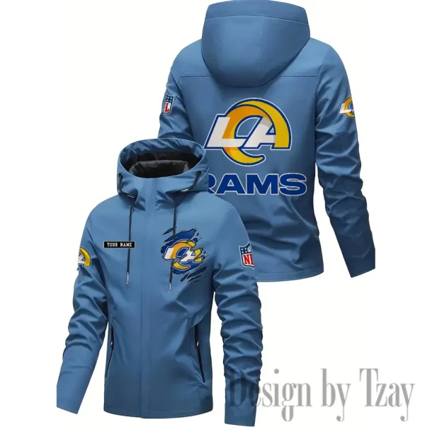 Los Angeles Rams Motorcycle Riding Windbreaker Four Seasons Windproof SPTMRWFSW051