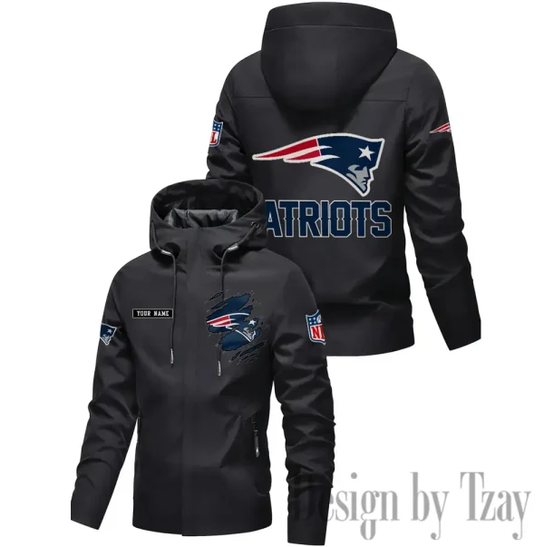New England Patriots Motorcycle Riding Windbreaker Four Seasons Windproof SPTMRWFSW054