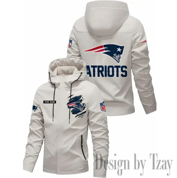 New England Patriots Motorcycle Riding Windbreaker Four Seasons Windproof SPTMRWFSW054 - Image 3
