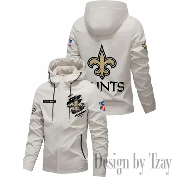 New Orleans Saints Motorcycle Riding Windbreaker Four Seasons Windproof SPTMRWFSW055