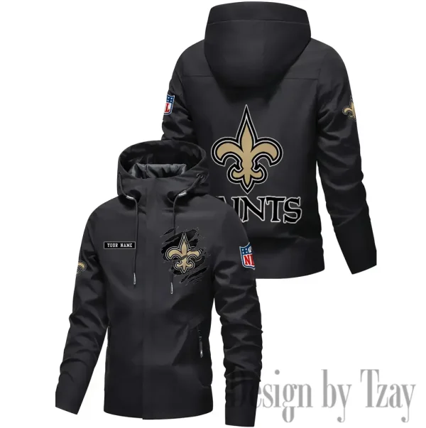 New Orleans Saints Motorcycle Riding Windbreaker Four Seasons Windproof SPTMRWFSW055 - Image 2