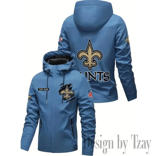 New Orleans Saints Motorcycle Riding Windbreaker Four Seasons Windproof SPTMRWFSW055 - Image 3