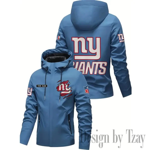 New York Giants Motorcycle Riding Windbreaker Four Seasons Windproof SPTMRWFSW056
