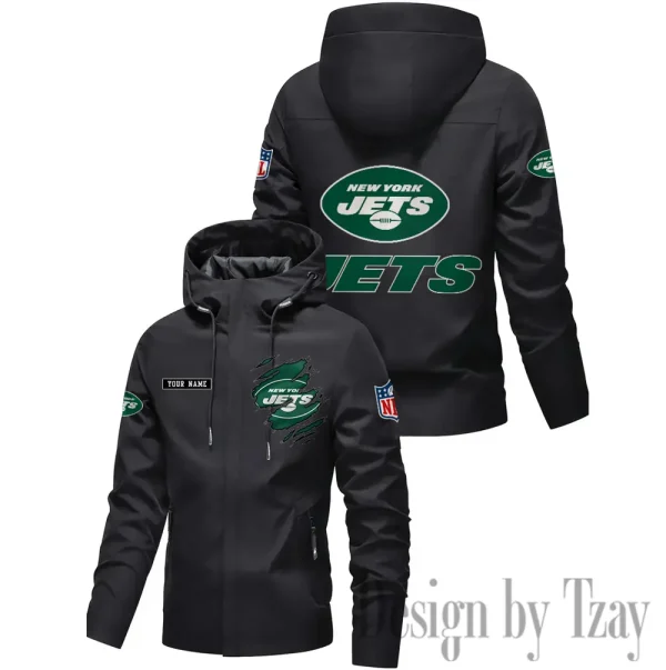 New York Jets Motorcycle Riding Windbreaker Four Seasons Windproof SPTMRWFSW057