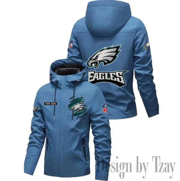 Philadelphia Eagles Motorcycle Riding Windbreaker Four Seasons Windproof SPTMRWFSW058