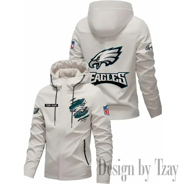 Philadelphia Eagles Motorcycle Riding Windbreaker Four Seasons Windproof SPTMRWFSW058 - Image 2