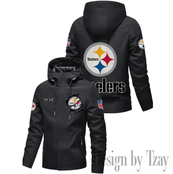 Pittsburgh Steelers Motorcycle Riding Windbreaker Four Seasons Windproof SPTMRWFSW059 - Image 2