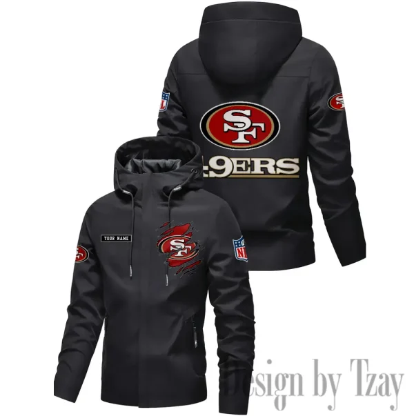 San Francisco 49ers Motorcycle Riding Windbreaker Four Seasons Windproof SPTMRWFSW060
