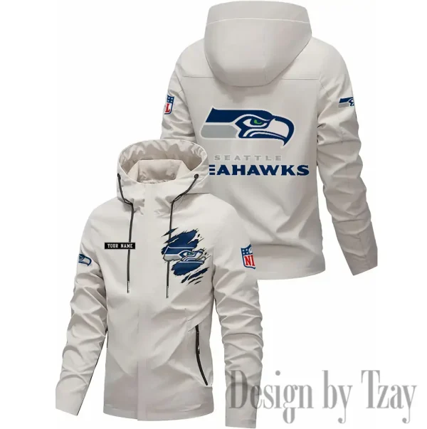 Seattle Seahawks Motorcycle Riding Windbreaker Four Seasons Windproof SPTMRWFSW061 - Image 2