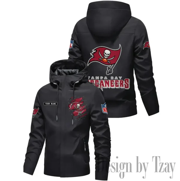 Tampa Bay Buccaneers Motorcycle Riding Windbreaker Four Seasons Windproof SPTMRWFSW062 - Image 2