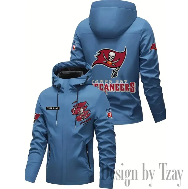 Tampa Bay Buccaneers Motorcycle Riding Windbreaker Four Seasons Windproof SPTMRWFSW062 - Image 3